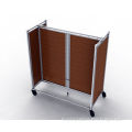 Six Sides Shop Display Stands Metal And Wood With Adjustable Shelves